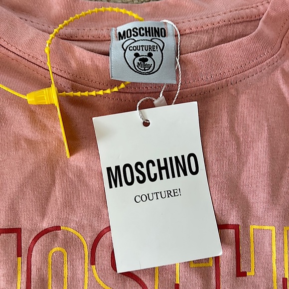 Moschino NWT Super Cute Pink Peach Teddy Bear Shirt Top **Size L** 🧸🧸 - Picture 4 of 7